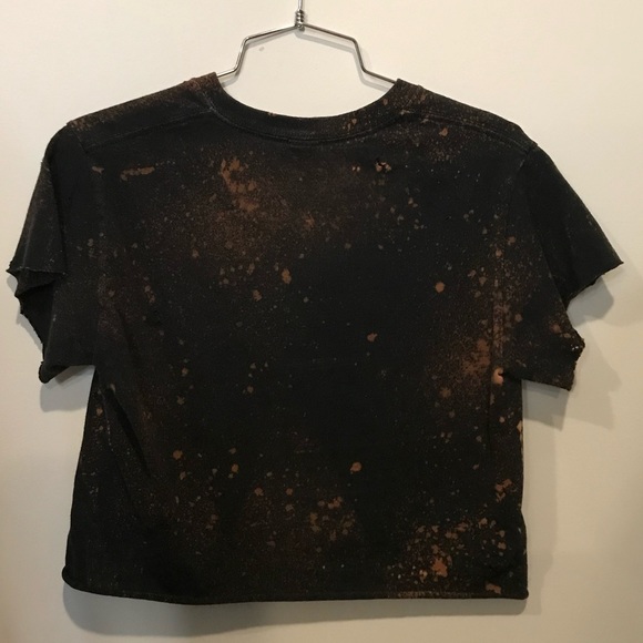 Custom Distressed/Bleached Metallica Crop - Picture 5 of 5